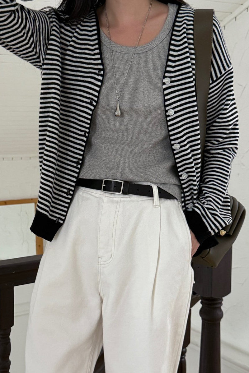 Classic Stripe Cardigan