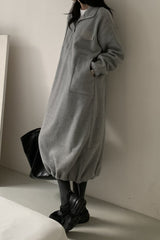 Winter Cozy Fleece Dress