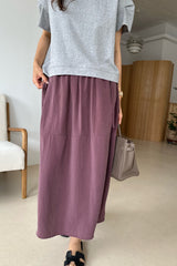 Cocoon Drawstring Midi Skirt