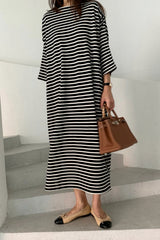 Balloon Stripe Tee Dress