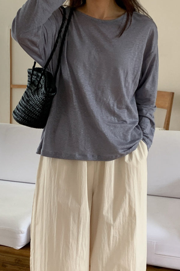 Luxe Linen Sheer Tee