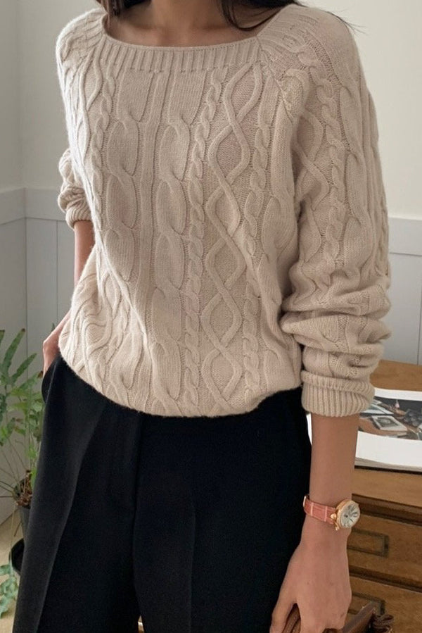 Square Cable Knit