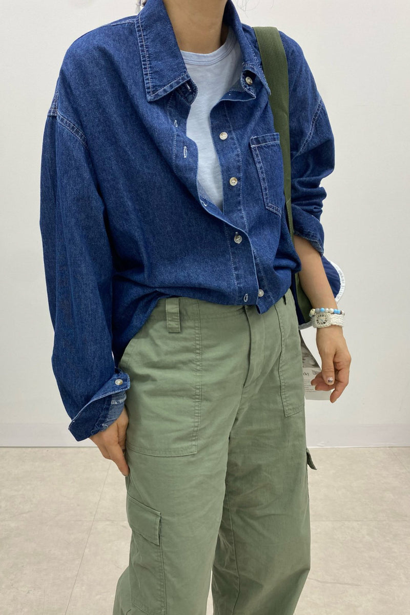 Denim Overfit Shirt