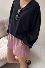 Silky V-neck Tee