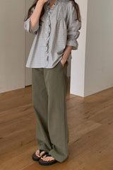 Check Ruffle Blouse