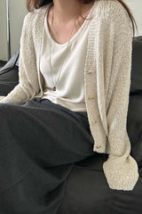 Slub Cardigan