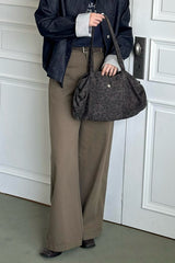 Classic Belted Wide Pants (Belt included)