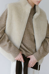 Wool Shearling Vest Jacket
