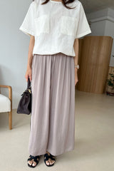 Satin Skirt Pants