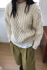 Classic Chunky Cable Sweater