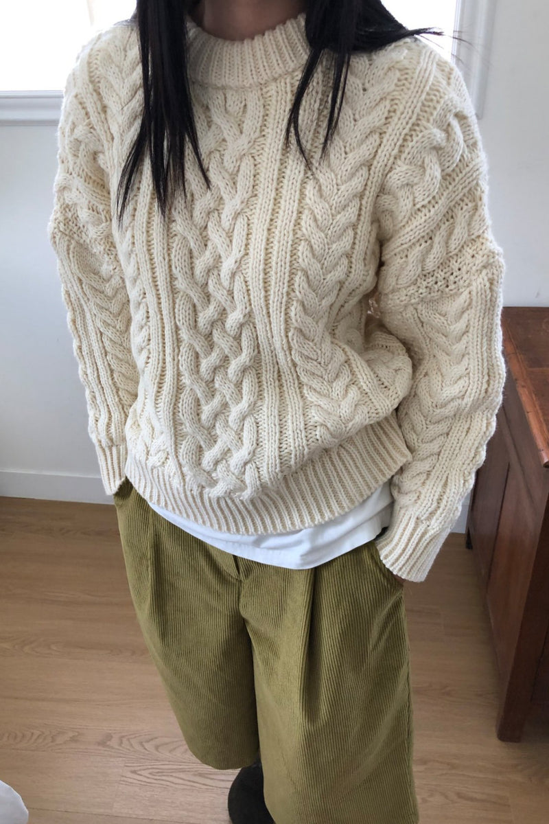 Classic Chunky Cable Sweater