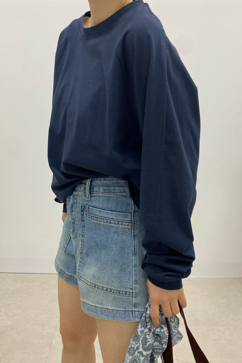 Casual Raglan Crop Tee