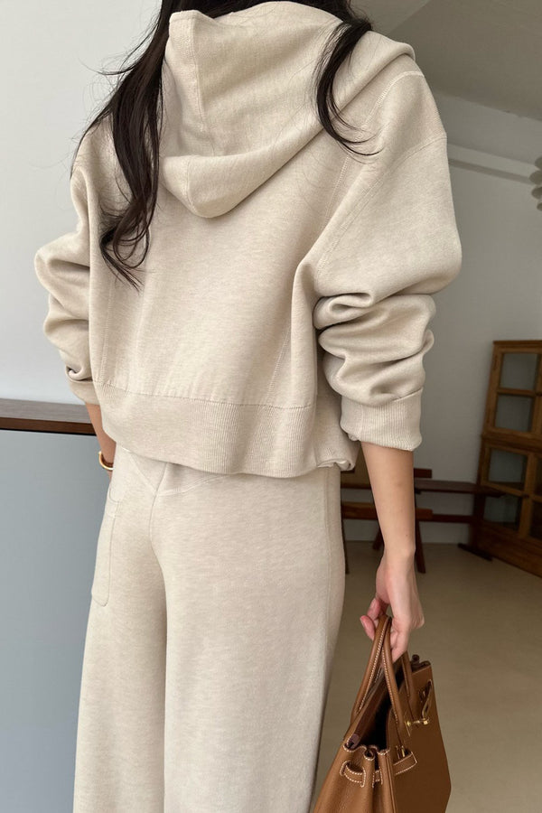 Luxe Knit Zip Hoodie