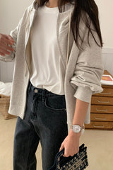 Hoodie Flare Zip Up Jacket