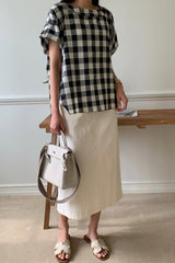 Big Gingham Blouse