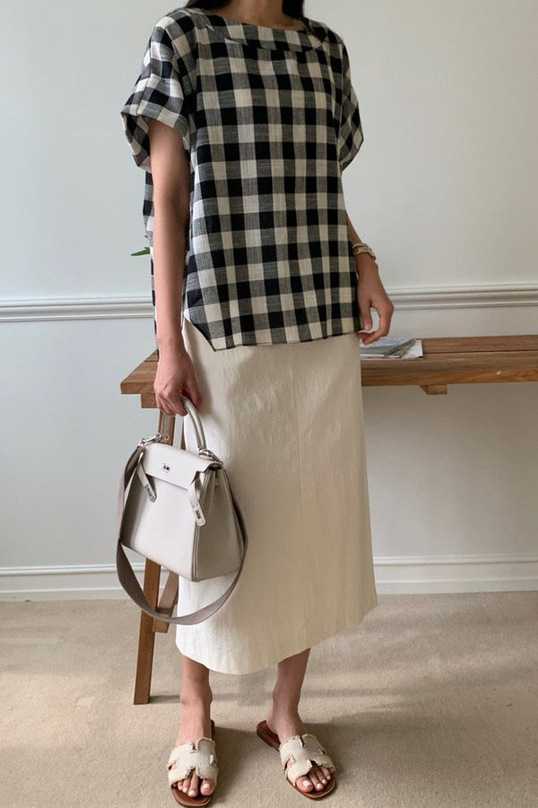 Big Gingham Blouse