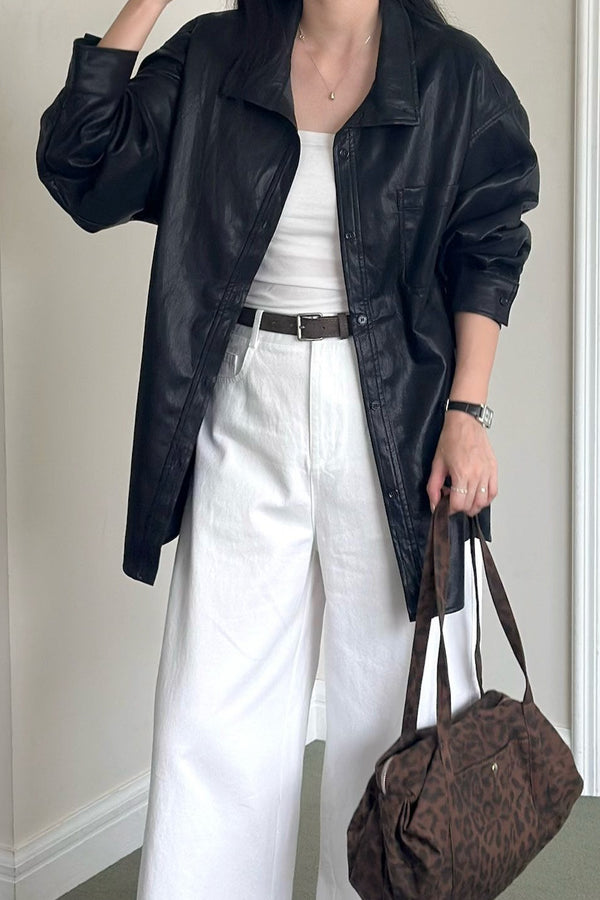 Eco Leather Shacket
