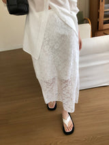 Floral Lace Maxi Skirt