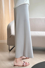 Crop Knit Wide Pant