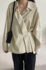 Wrap Tencel Shirt
