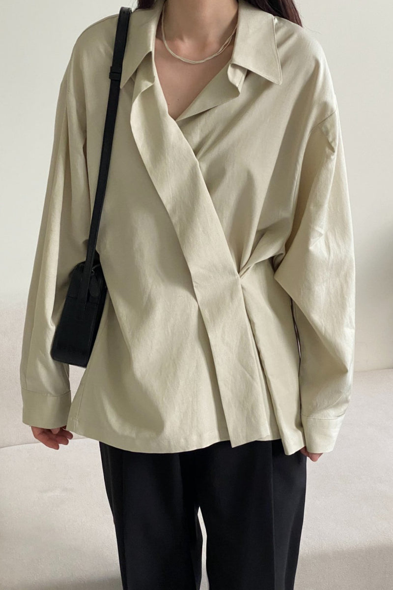 Wrap Tencel Shirt
