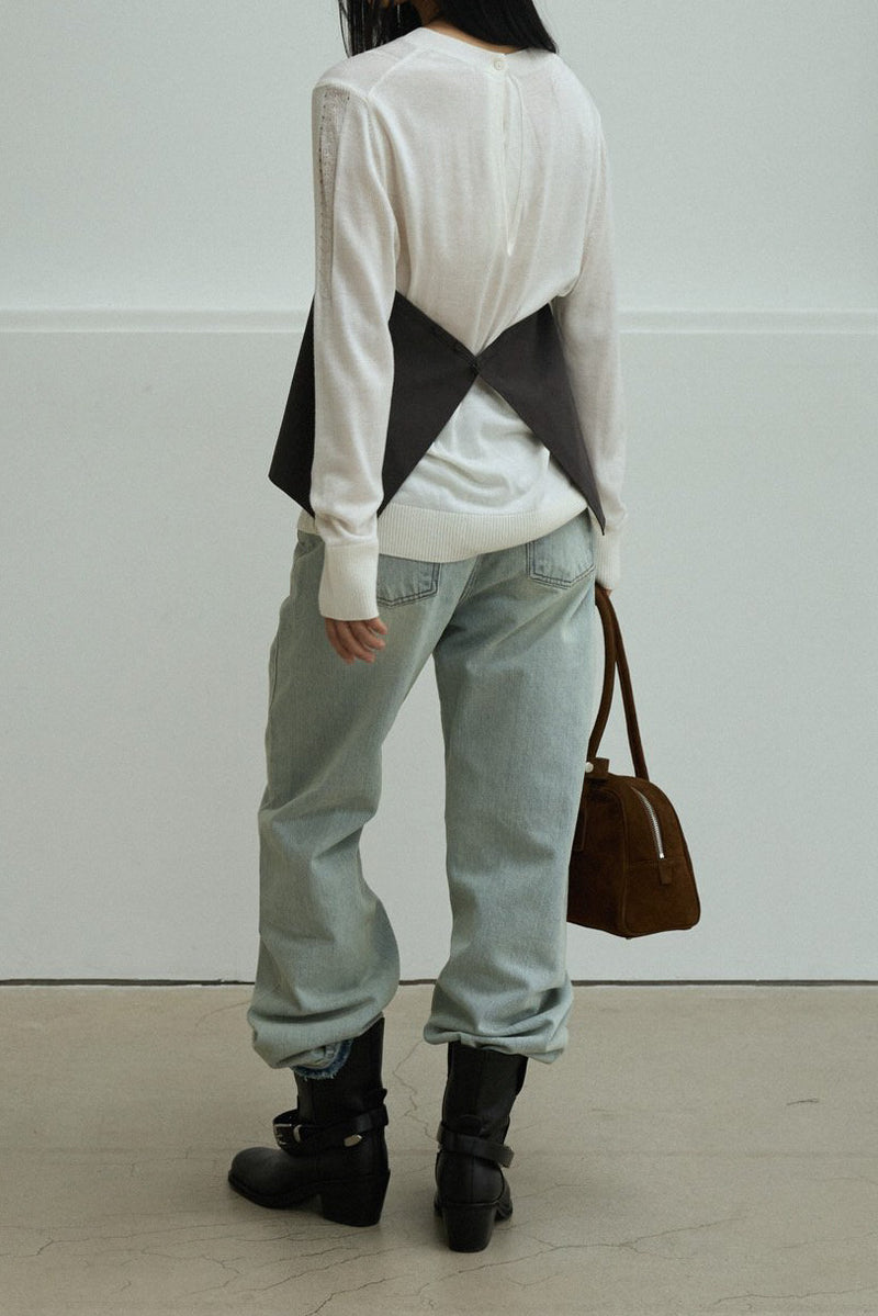 Apron Suede Top