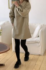 Modern Half-Zip Mini Dress