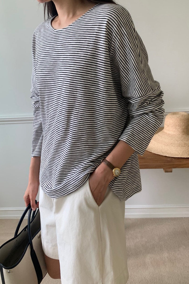 James Stripe Loose Tee