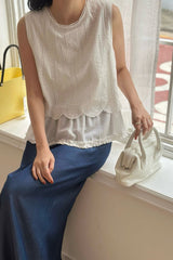 Pure Scallop Lace Blouse