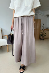 Satin Skirt Pants