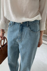 Vintage Stripe Straight Denim