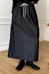 Natural Raw Denim Skirt