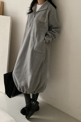 Winter Cozy Fleece Dress
