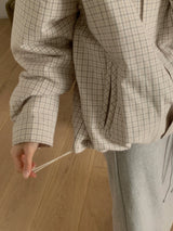 Plaid Bonded Blouson