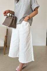 Ivory Denim Bermuda