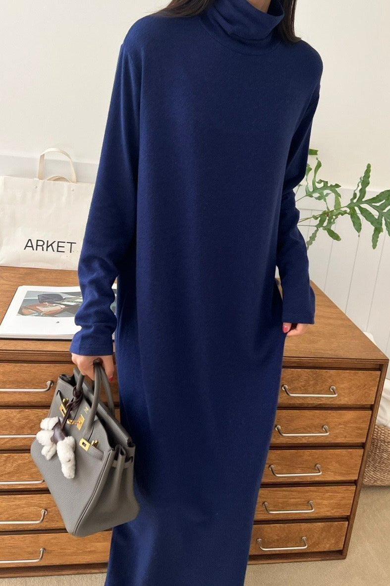 Simple Turtleneck Dress