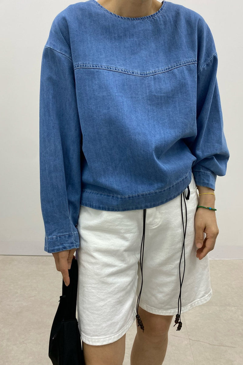 Modern Denim Blouse