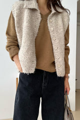 Boucle Knit Vest