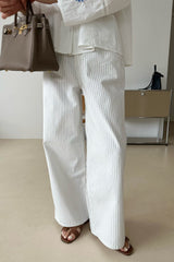 Stripe Cotton Pants