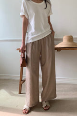 Yoru Pintuck Banded Pants