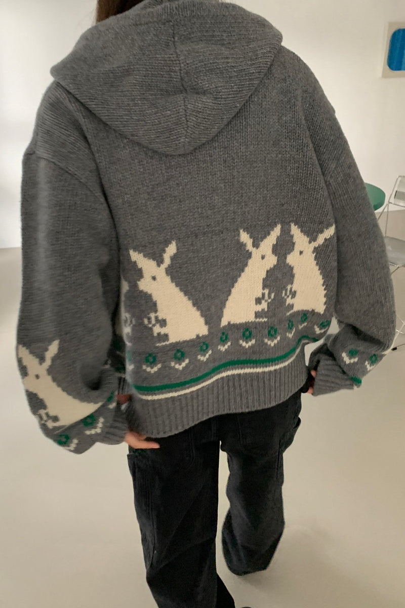 Rabbit Zip-up Hoodie