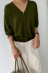 Soft V Neck Cardigan