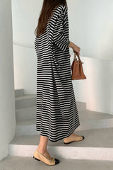 Balloon Stripe Tee Dress