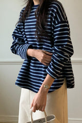 Warm Peach Stripe Tee