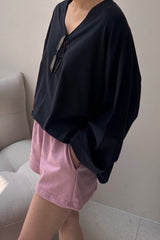 Silky V-neck Tee