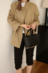 High Neck Half Trench Coat