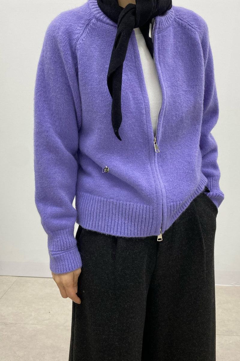 Hatch Zipper Cardigan