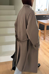 Modern High Collar Trench