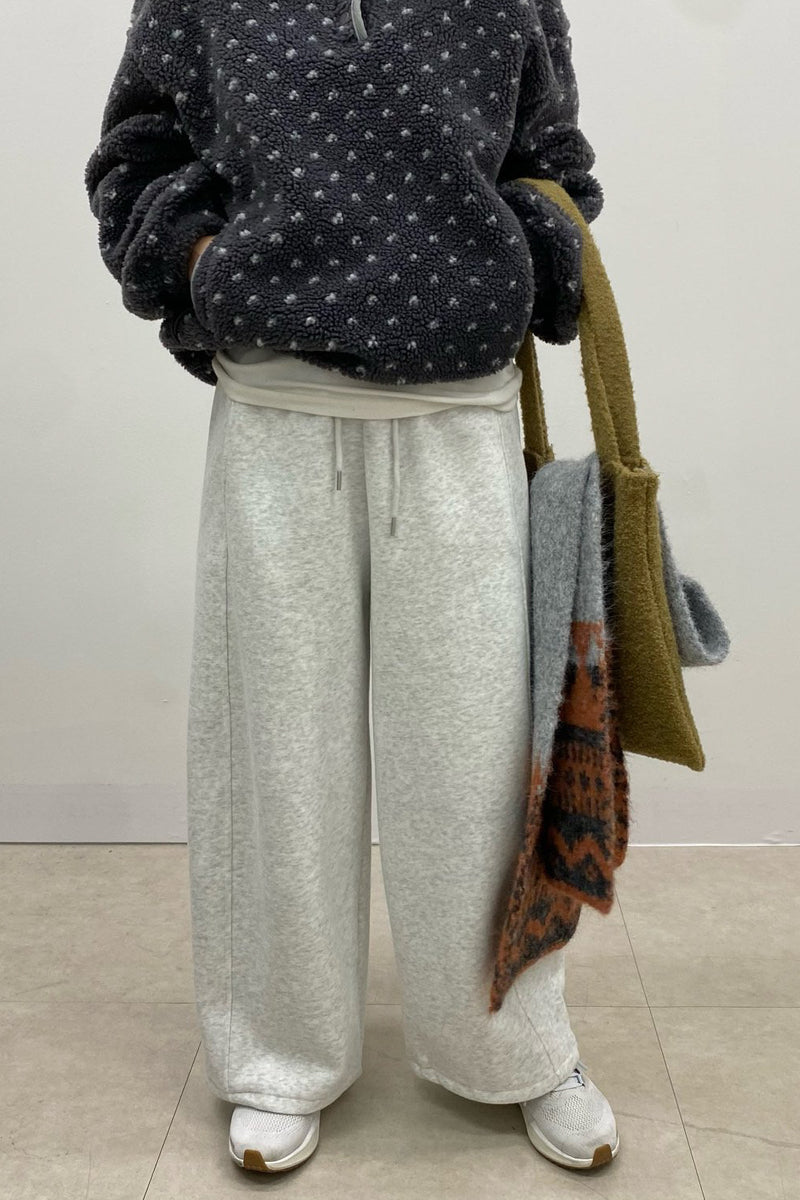 Winter Fleece Wide Pants