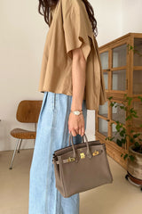Layered Back Pintuck Shirt